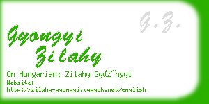 gyongyi zilahy business card